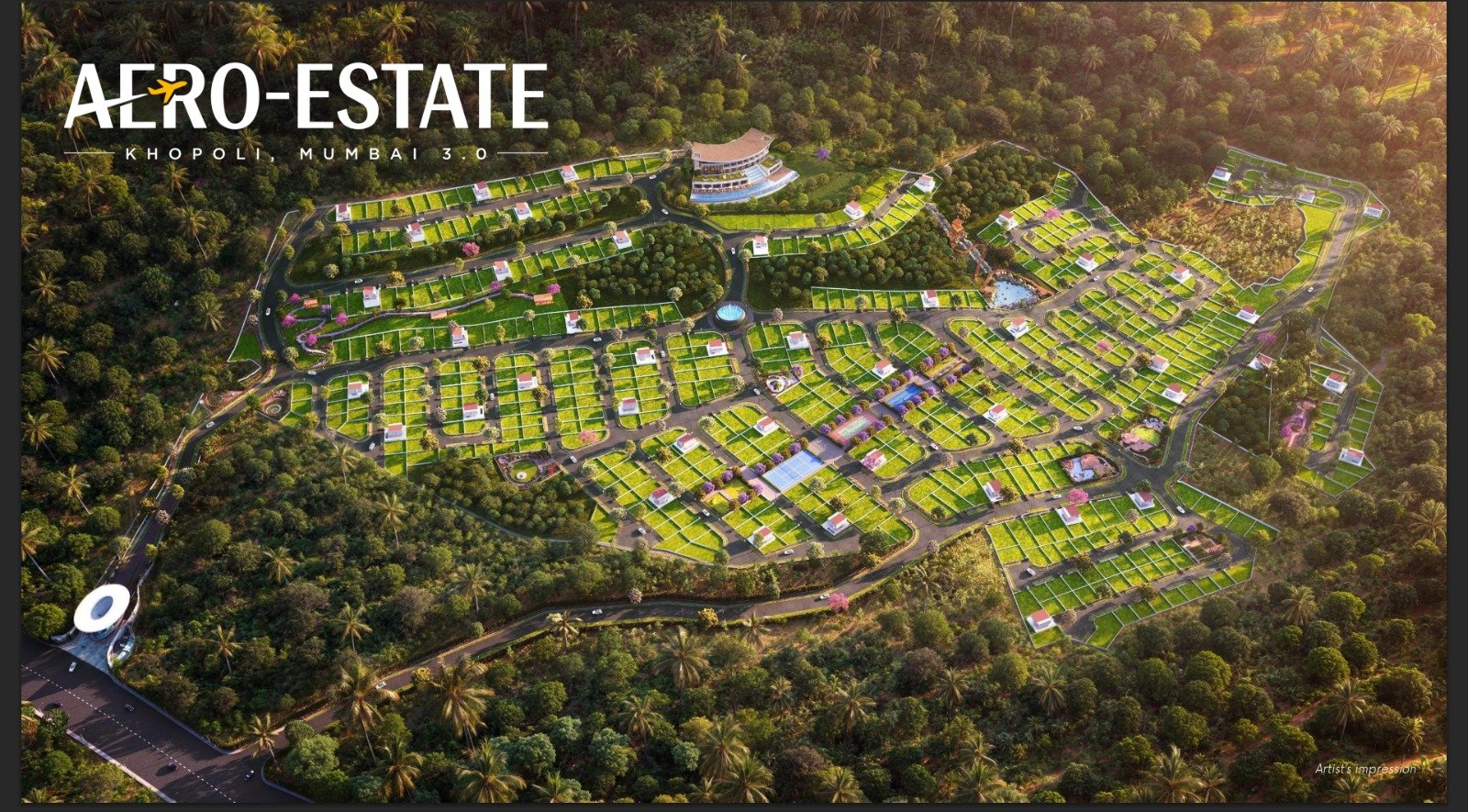Aero Estate Khopoli aerial masterplan view